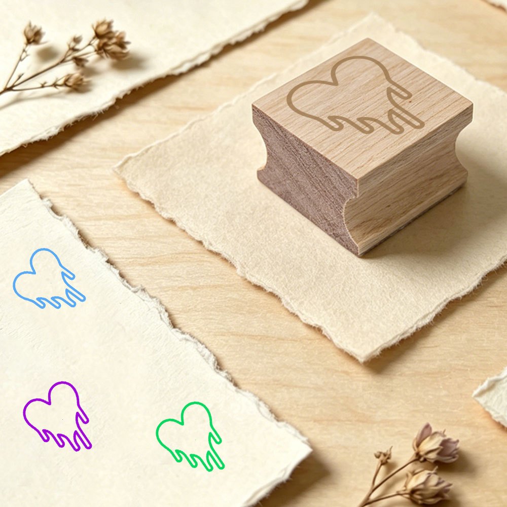DIY Wooden Stamp for Journaling and School Supplies